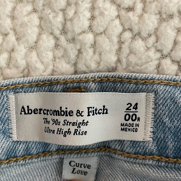 Abercrombie & Fitch Curve Love Ultra High Rise Jeans size 24 - Picture 4 of 6